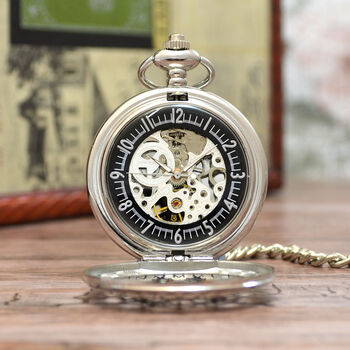 Personalised Silver Plated Pocket Watch Web Design, 3 of 6