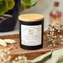 50th Gold Wedding Anniversary Personalised Scented Candle Gift, thumbnail 5 of 10