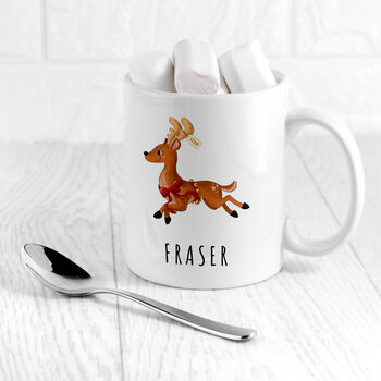 Personalised Reindeer Christmas Mug, 12 of 12