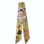 Golden 'Skinny' Silk Scarf In 'Enticement' Print, thumbnail 7 of 7