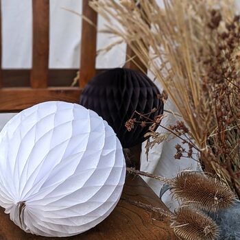 White Paper Ball Decorations Christmas And Wedding, 5 of 6