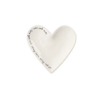 Ceramic Heart Shaped Jewellery Trinket Ring Dish, 4 of 4