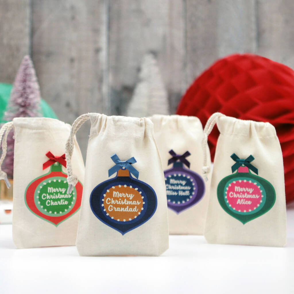 Christmas Personalised Gift Bags, 1 of 3