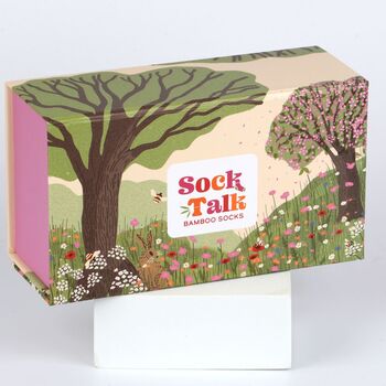 Women's Spring Farm Animals Bamboo Socks Gift Set, 2 of 5