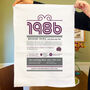 Personalised 40th Birthday Gift Microfibre Tea Towel, thumbnail 2 of 9