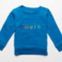 'Look Out, World' Embroidered Children's Sweatshirt, thumbnail 11 of 11