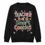 Teacher Of Smart Cookies Black Christmas Jumper, thumbnail 6 of 6
