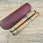 Brown Leather Pen Sleeve, Pen Case, thumbnail 2 of 9