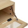 Rattan And Pine Side Table, thumbnail 4 of 5