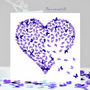Purple Heart Butterfly Card, Love Card, thumbnail 1 of 10