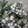 Frosted White Berry Christmas Wreath, thumbnail 2 of 5