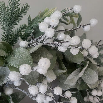 Frosted White Berry Christmas Wreath, 2 of 5