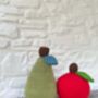 Apples And Pears Cushions Knitting Pattern, thumbnail 2 of 3