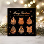 Personalised Family Or Friends Christmas Card With Foiled Christmas Wooly Hats, thumbnail 3 of 10