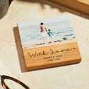 Personalised Wooden Photo Coaster With Love
