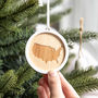 Personalised Map Christmas Bauble Decoration, thumbnail 3 of 7