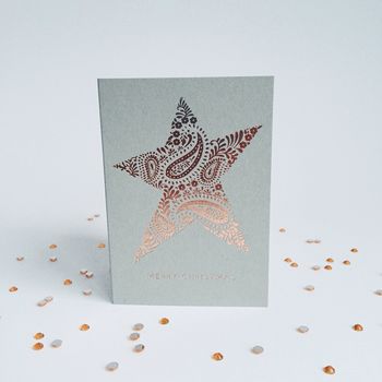 Christmas Star Mini Charity Card Six Pack, 5 of 5