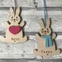 Personalised Easter Bunny With Scarf Decoration, thumbnail 1 of 2