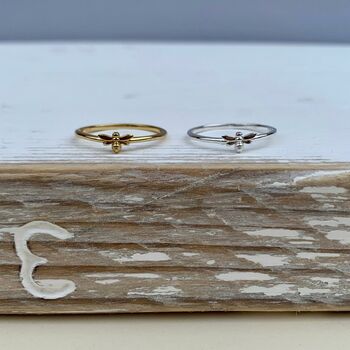 Baby Bee Ring In Gold Or Silver, 5 of 6