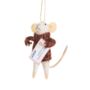 Mouse With A Letter To Santa Felt Decoration, thumbnail 2 of 2
