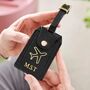 Personalised Plane Luxe Leather Luggage Tag, thumbnail 3 of 5