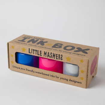 Eco Friendly Fabric Inks Blue, Neon Orange, Glow, 10 of 12