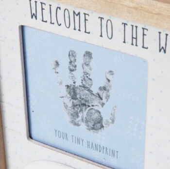 Baby Boy Handprint Photo Frame | New Baby Gift |, 3 of 5