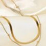 Dainty 18 K Gold Plated Chain Choker Necklace, thumbnail 1 of 5