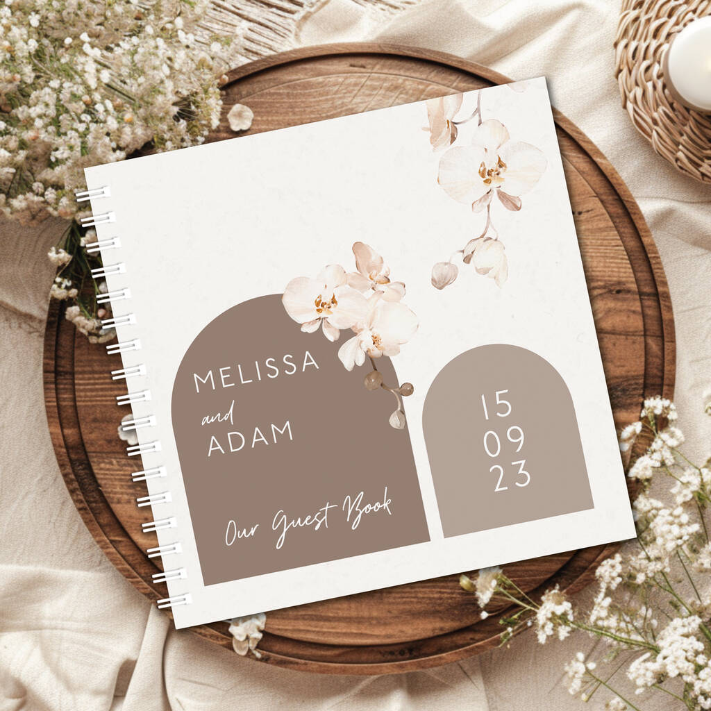 Neutral Arched Wedding Guestbook