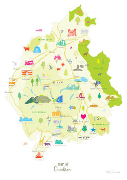 Personalised Cumbria Map: Add Favourite Places, 2 of 4
