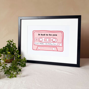 Personalised Favourite Mix Tape Cassette Print, 2 of 3