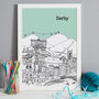 Personalised Derby Print, thumbnail 7 of 8