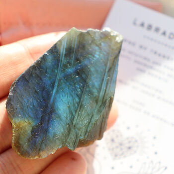 Labradorite Rough Crystal Gift – Polished And Raw, Bag, 4 of 6