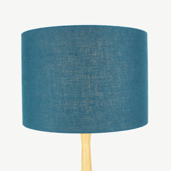 Linen Deep Turquoise Lampshade, 2 of 9
