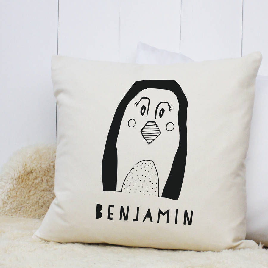 penguin shaped cushion