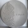 Henna Pattern Personalised Grey Clay Trinket Dish, thumbnail 4 of 4