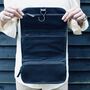 Black Leather Roll Hanging Wash Bag, thumbnail 6 of 7
