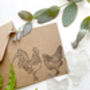 Chicken And Rooster Rubber Stamps, thumbnail 2 of 6