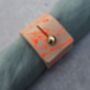 Hand Painted Leather Napkin Rings, thumbnail 7 of 7