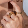 Middle Hula Ring In Gold Vermeil Plated, thumbnail 3 of 8