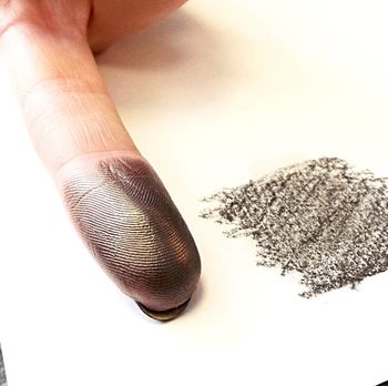 Inked Round Monogram Fingerprint Cufflinks, 8 of 12