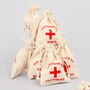G Decor Set Of Two Hessian Bags Hangover Recovery Kit, thumbnail 2 of 5