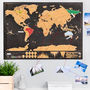 Deluxe 'Push Pin' Scratch Off® World Map Bundle, thumbnail 1 of 3