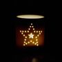 Dotted Star Candle Tealight Holder Home Decoration, thumbnail 3 of 4