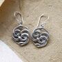 Sterling Silver Twisted Snake Dangly Earrings, thumbnail 1 of 6