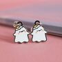 Ghost Stud Earrings | Cute Jewellery, thumbnail 3 of 5