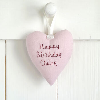 Personalised Mini Hanging Heart Birthday Gift For Her, 10 of 12