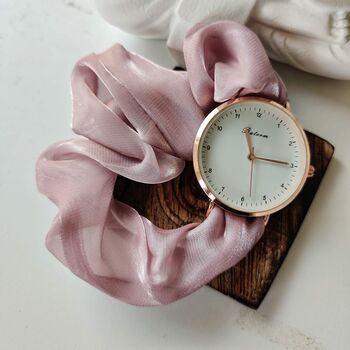 Handmade Pink Changeable Elastic Women Wristwatch, 4 of 7