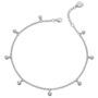 Handmade Sterling Silver And Topaz Gemstone Charms Anklet, thumbnail 2 of 2