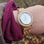 Womens Wristwatch Beige Wood Watch, Sustainable Watch, thumbnail 3 of 7